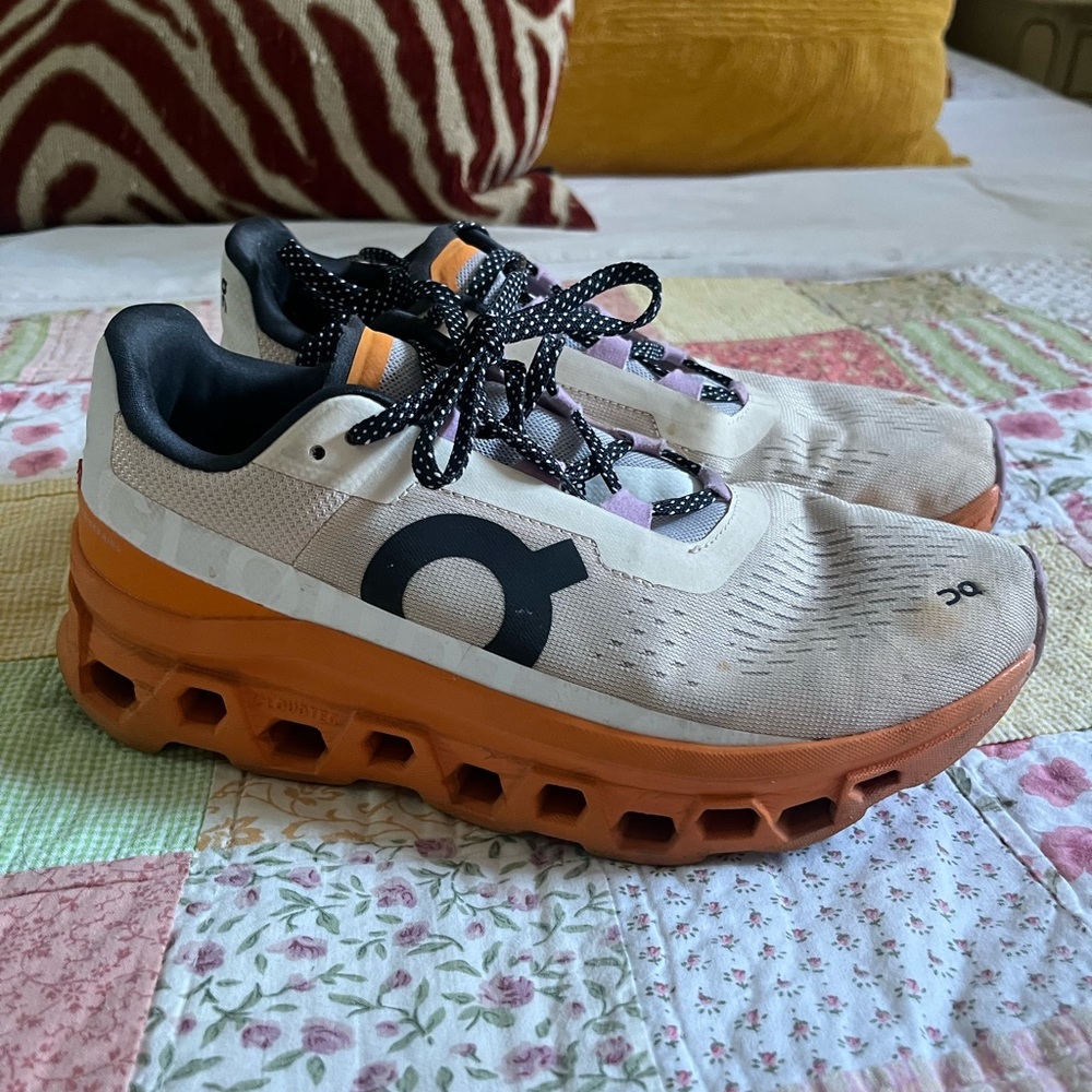 On Cloud Monster Orange Running Shoes